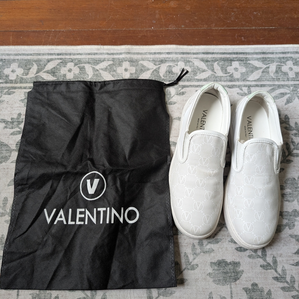 Valentino White Slip-On Sneakers - Picture 2 of 5